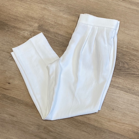 Babaton Cohen Cropped White Pants - Picture 2 of 13
